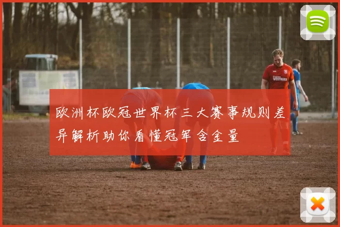 欧洲杯欧冠世界杯三大赛事规则差异解析助你看懂冠军含金量